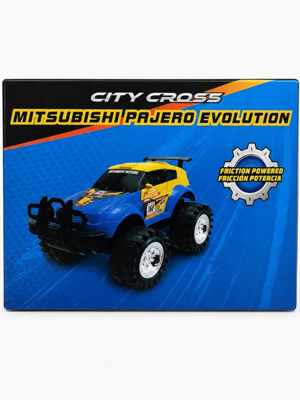 City Cross Mitsubishi Pajero Evolution Friction Powered 2 Car Set New